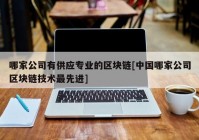 哪家公司有供应专业的区块链[中国哪家公司区块链技术最先进]